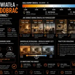 Jaka barwa światła na zewnątrz? Od 5000K do 6500K dla większego bezpieczeństwa i lepszego oświetlenia przestrzeni wokół domu.